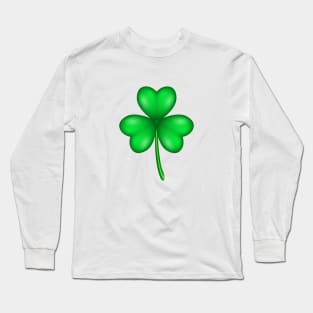 Clover shamrock illustration Long Sleeve T-Shirt